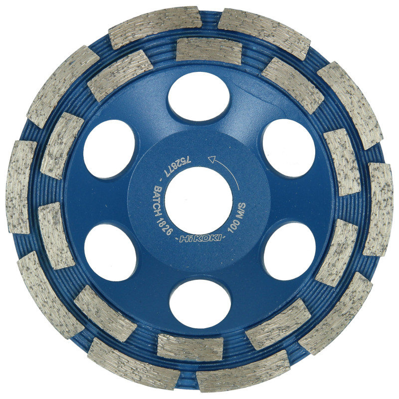 Meule Diamant Ø125X22,2 Seg.5 Double Rangée À Surfacer Mtx Très Durs Premium