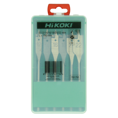 Coffret 6 Mèches À Bois Plates (12/14/16/18/20/22)