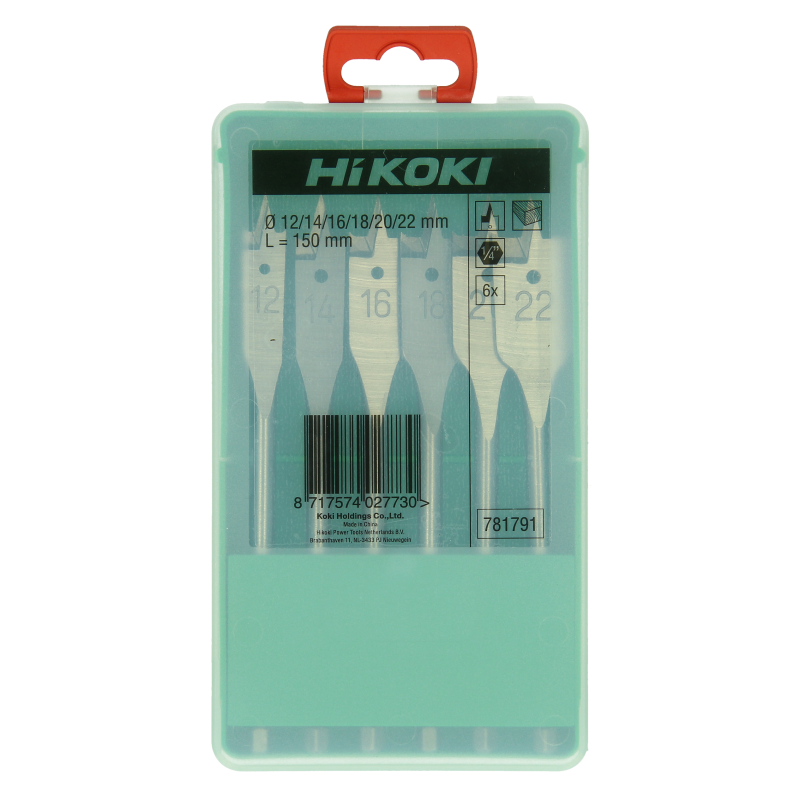 Coffret 6 Mèches À Bois Plates (12/14/16/18/20/22)