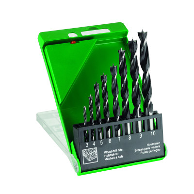 Set 8 Mèches À Bois Hélic. Ø3/4/5/6/7/8/9/10 - O