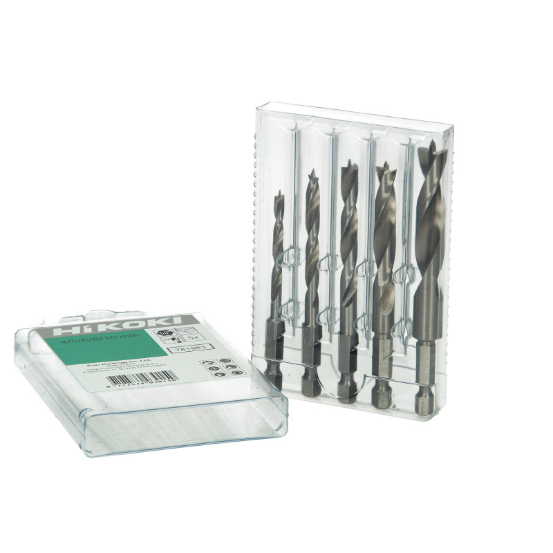 Set 5 Mèches À Bois Hélicoïd. Ø4/5/6/8/10 - 1/4"