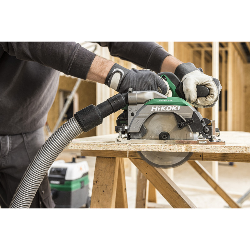 Scie Circulaire.Ø165 Cap.66 - 18V Li-Ion Brushless - Raccord Aspi Rotatif - No