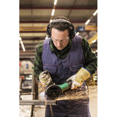 Meuleuse Ø125 1200W 11000Trs/Min Poignée Anti-Vib. - Disc.Diamant - Antiredém.