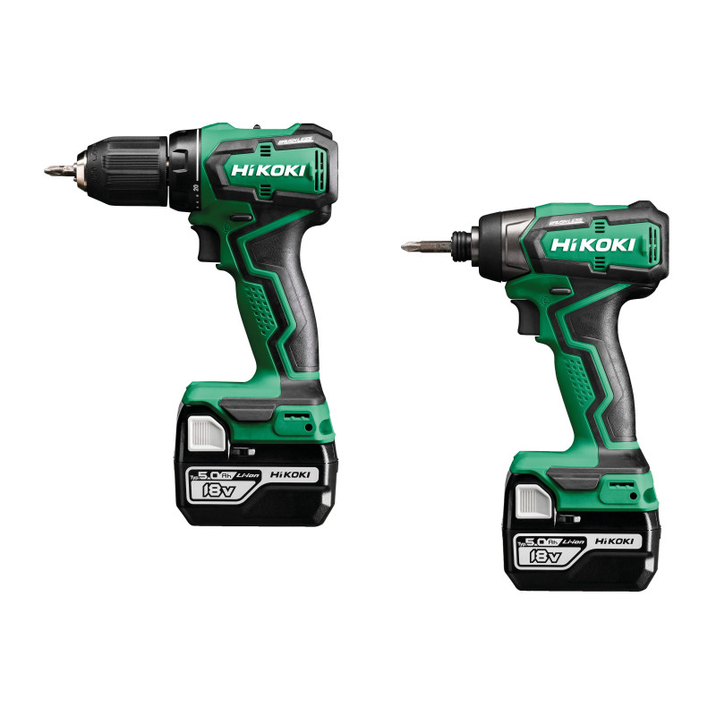 Kit 18V 2Ah Brushless Perc.Percu.55Nm Dv18Dd + Viss.Choc 140Nm Wh18Dd - 2 Batt.