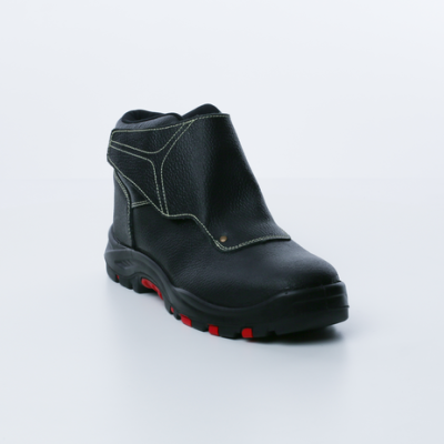 Chaussure Haute - Cuir - Croupon-Pigmenté-Déperlant - Semelle : Pu/Caoutchouc Ni