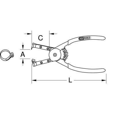 Pince À Clip Longue Ouverture Automatique