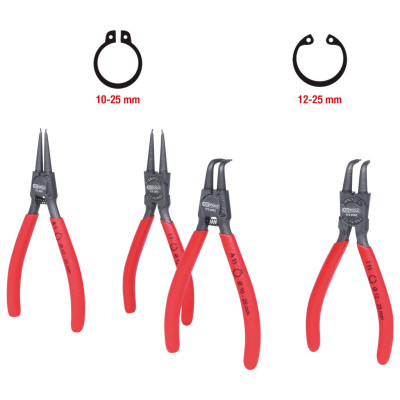 Jeu De Pinces À Circlips, 12-25 mm, 4Pcs