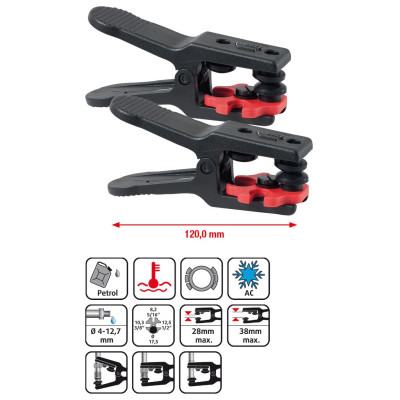 Jeu De 2 Pinces Allinone D'Obturation Pour Tuyaux Et Raccords ,Ø4,75 mm
