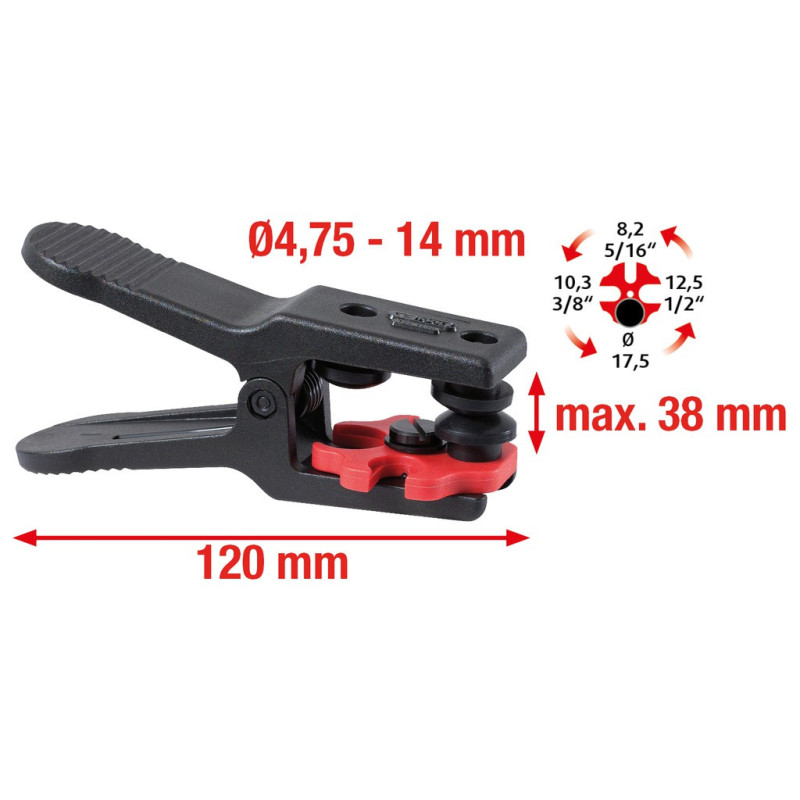 Pince Pour Conduites Allinone Ø 4,75-14 mm