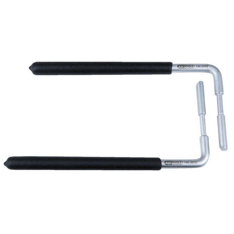 Jeu De 2 Crochets Pour Le Démontage D'Airbags - Forme Biseautée