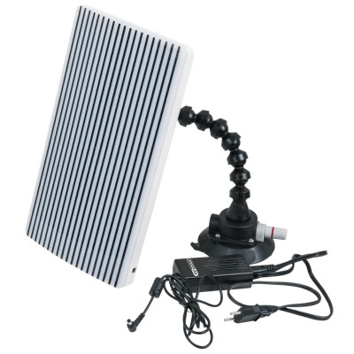 Miroir À Bosses Éclairé Sur Ventouse