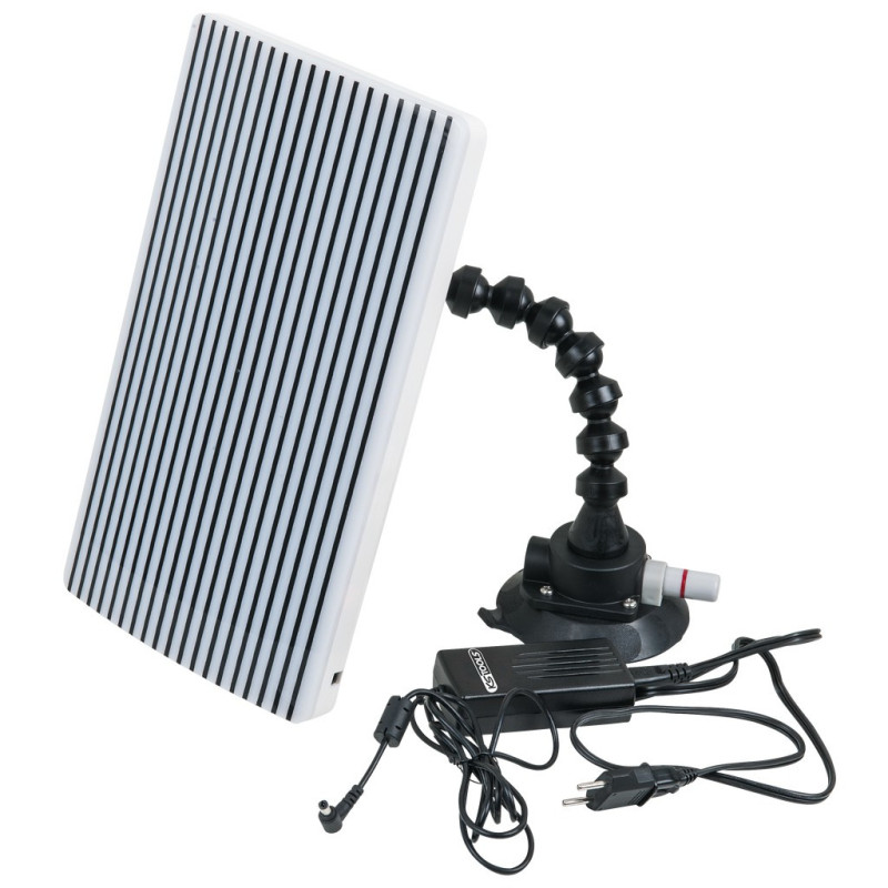 Miroir À Bosses Éclairé Sur Ventouse