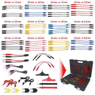 Coffret De Câbles De Mesure Et De Test Pour Diagnostic, 12/24 V, 92 Pcs