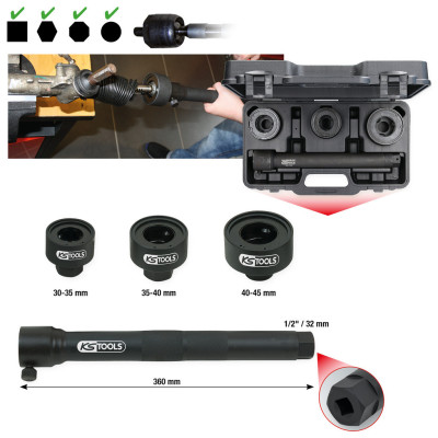 Coffret Clés Et Embouts Pour Rotules Axiales, 4 Pièces