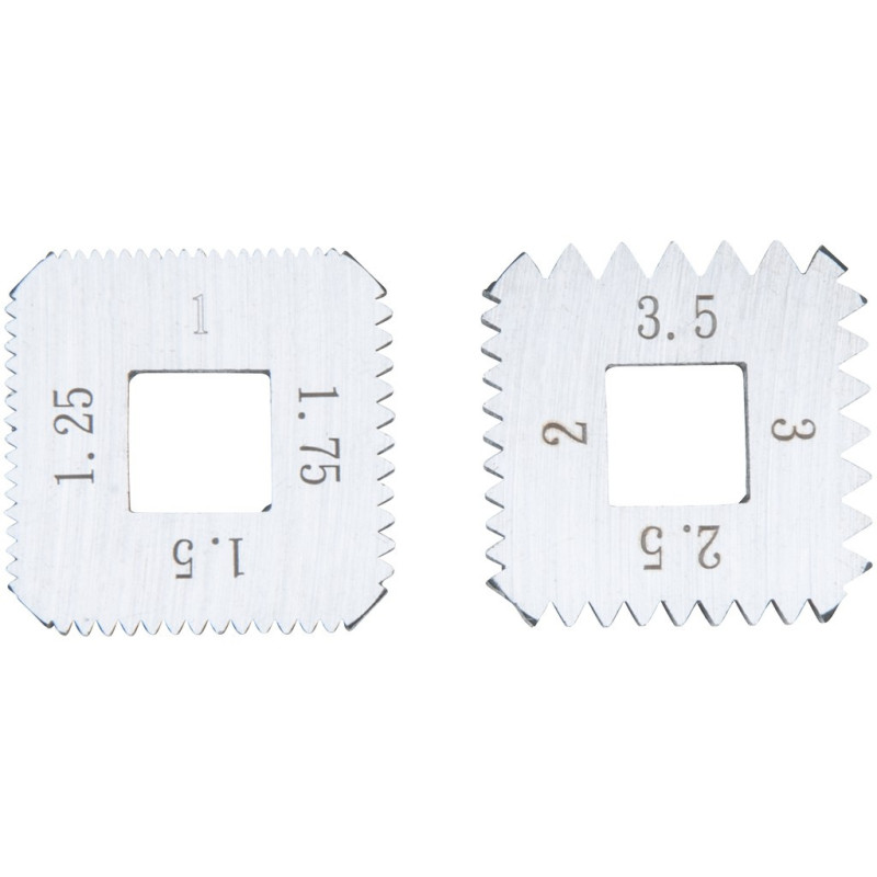 Jeu De 2 Mâchoires De Rechange 1 - 1,25 - 1,5 - 1,75 mm Et 2 - 2,5 - 3 - 3,5 mm