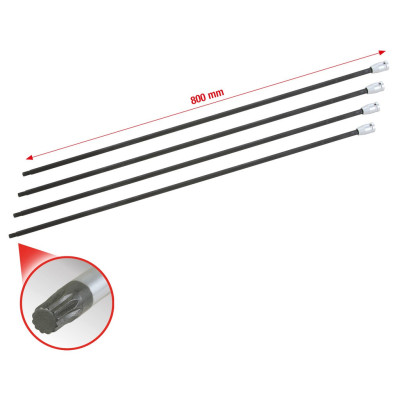 Jeu De Douilles Tournevis Xzn® Pour Cardan, 4 Pièces