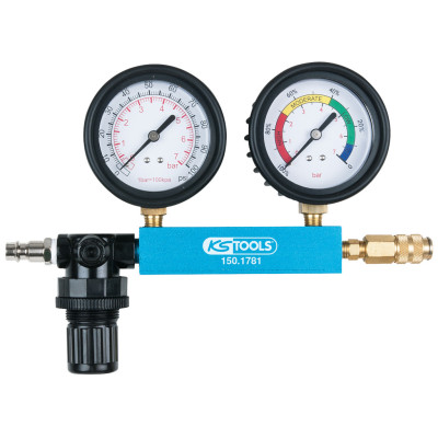 Testeur À Double Affichage - Pression D'Entrée 0-7 Bar / Affichage De Perte De P