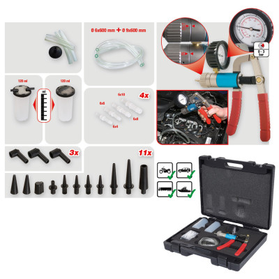 Coffret De Pompe À Pression Et Dépression , 7 Pièces