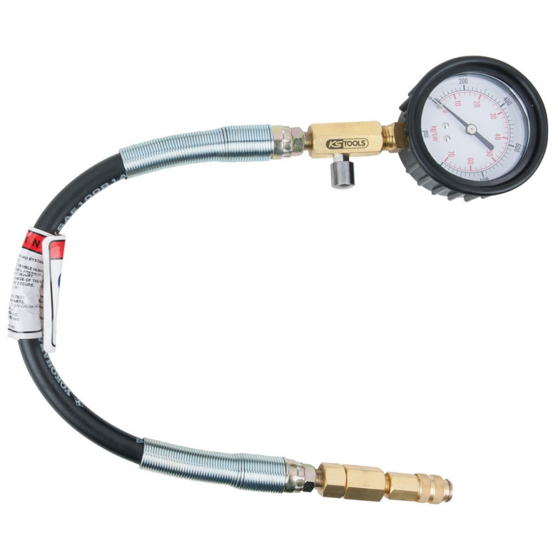 Manomètre Avec Flexible, 0-100 Psi, Ø 70 mm