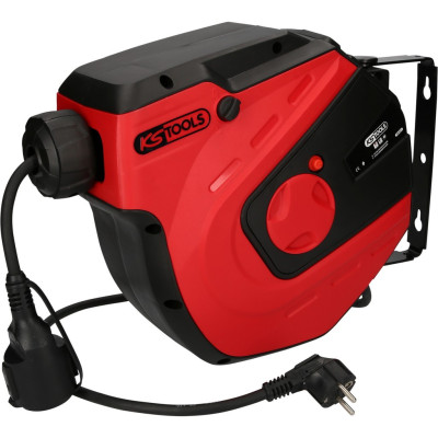 Enrouleur Électrique Mural, 3X1,5Mm² - 15M - Rouge