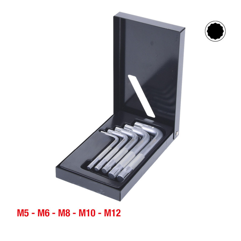 Jeu De 5 Clés Mâles Xzn® Courtes, M5 À M12