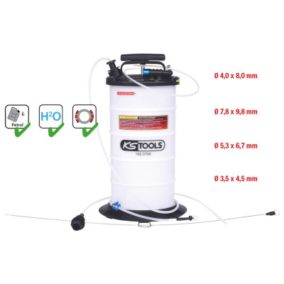 Pompe D'Aspiration Par Vide 9,5L Avec 4 Sondes