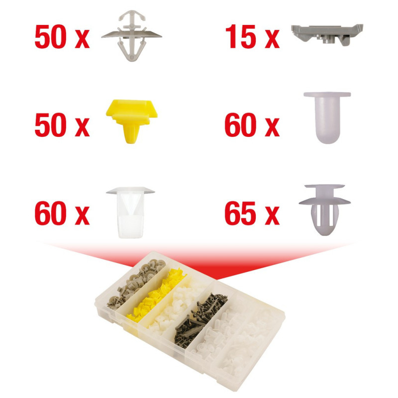Assortiment D'Agrafes Pour Renault, 300 Pcs