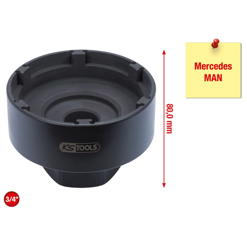 Douille À 6 Ergots Ø 100,5 mm Pour Mercedes Et Man