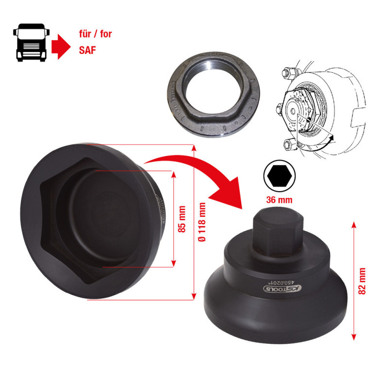 Douille Pour Écrou De Moyeu-85Mm -