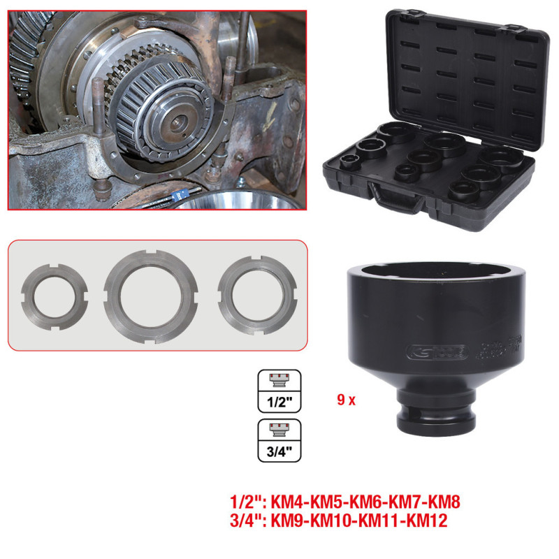 Jeu De Douilles À Ergots Pour Écrous De Moyeux, 9Pcs