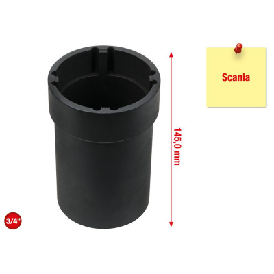 Clé Pour Écrou À Encoches 3/4'' Avec 4 Ergots Pour Scania, Ergots Intérieurs Ø 7