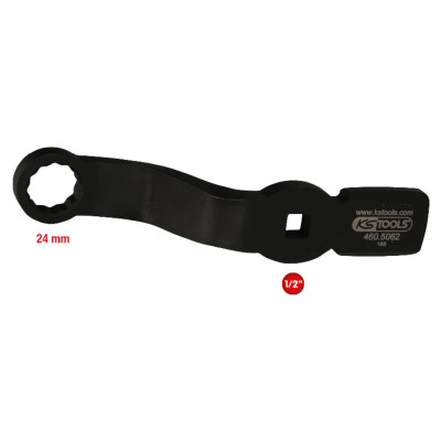 Clé À Frapper Coudée 24Mm Pour Raccords D'Étriers De Frein