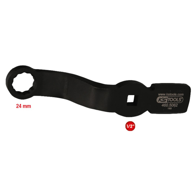 Clé À Frapper Coudée 24Mm Pour Raccords D'Étriers De Frein