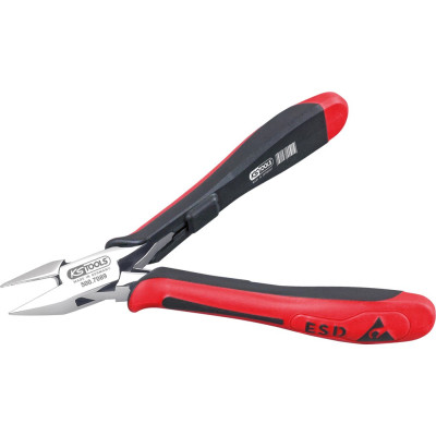 Pince Esd Coupante Diagonale Tête Pointue Becs Finement Biseautés, 125 mm