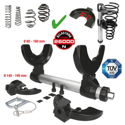 Kit De Compresseur De Ressort, 80,0 - 195,0 mm