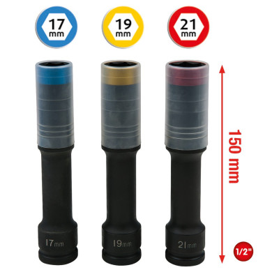 Coffret De Douilles À Chocs Slimpower Pour Jantes Aluminium, Extra-Longues