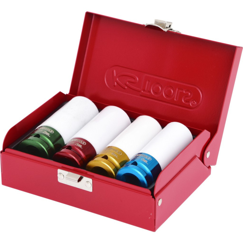 Jeu De 4 Douilles À Chocs Pour Jantes Aluminium, 17, 19, 21, 22 mm