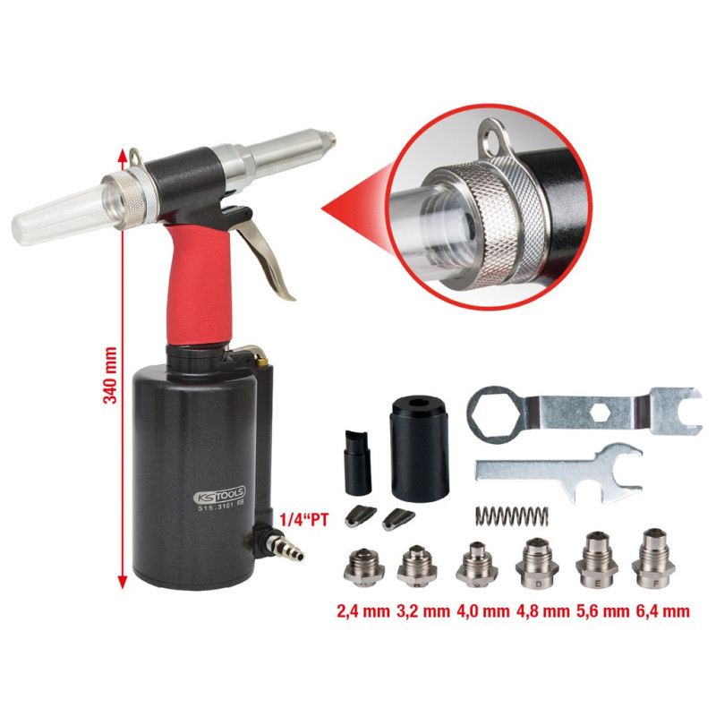 Riveteuse Pneumatique 2,4 À 6,4 mm