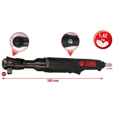 Clé À Rochet Pneumatique Réversible Monster 3/8''