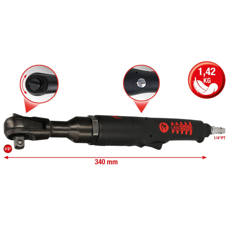 Clé À Rochet Pneumatique Réversible Monster 3/8''