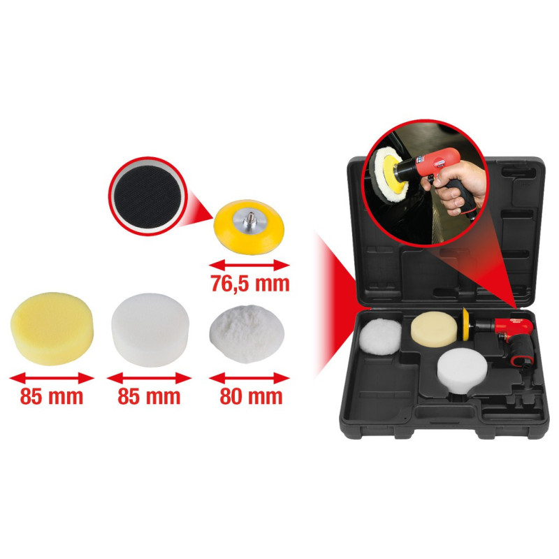 Coffret Mini Polisseuse 1/4'' - 6 Pièces