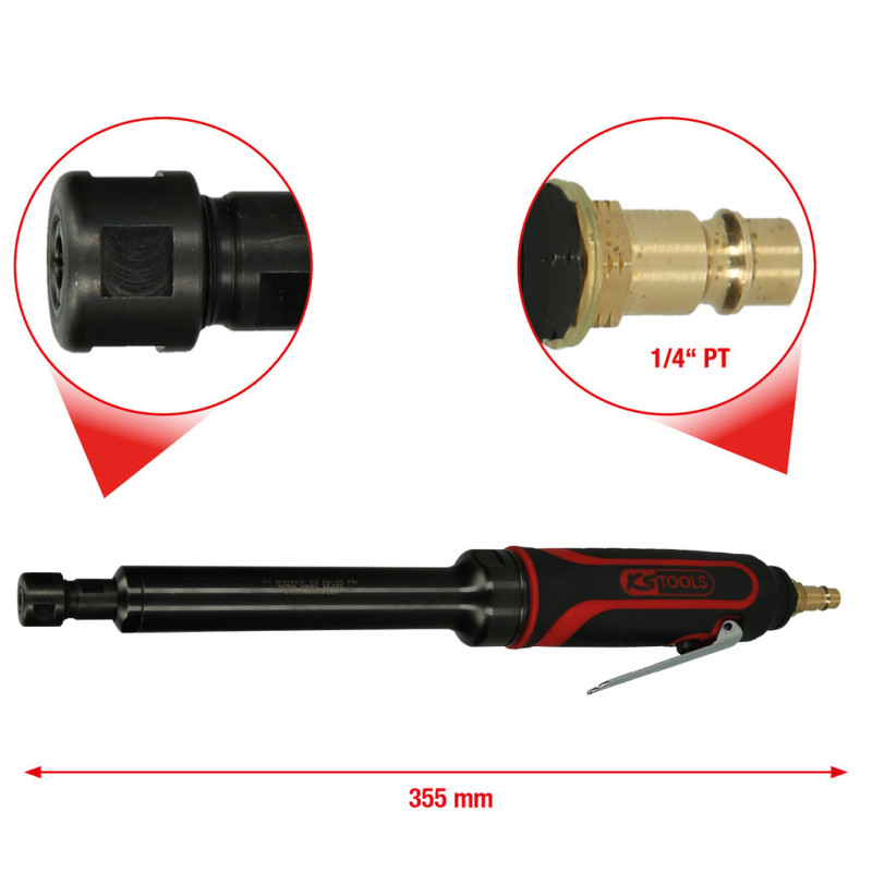 Meuleuse Axiale Longue Pneumatique
