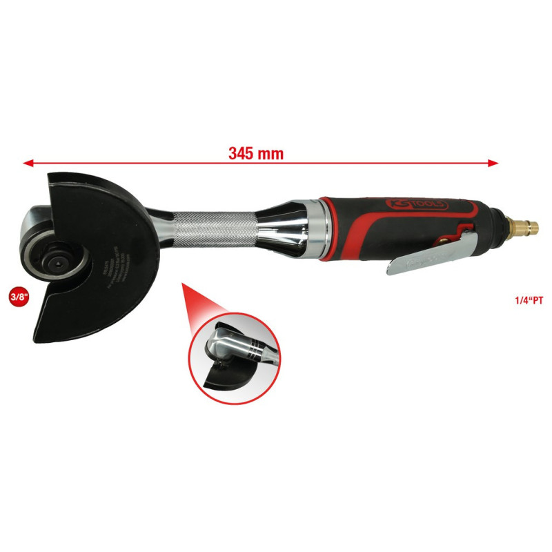 Meuleuse D'Angle Pneumatique Extra Longue, Pour Disques 100 mm