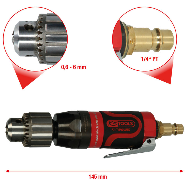 Mini-Perceuse Droite Pneumatique Slimpower