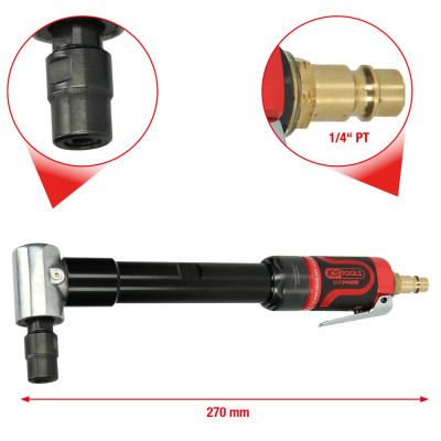 Mini Meuleuse D'Angle Pneumatique Longue Slimpower 6 mm