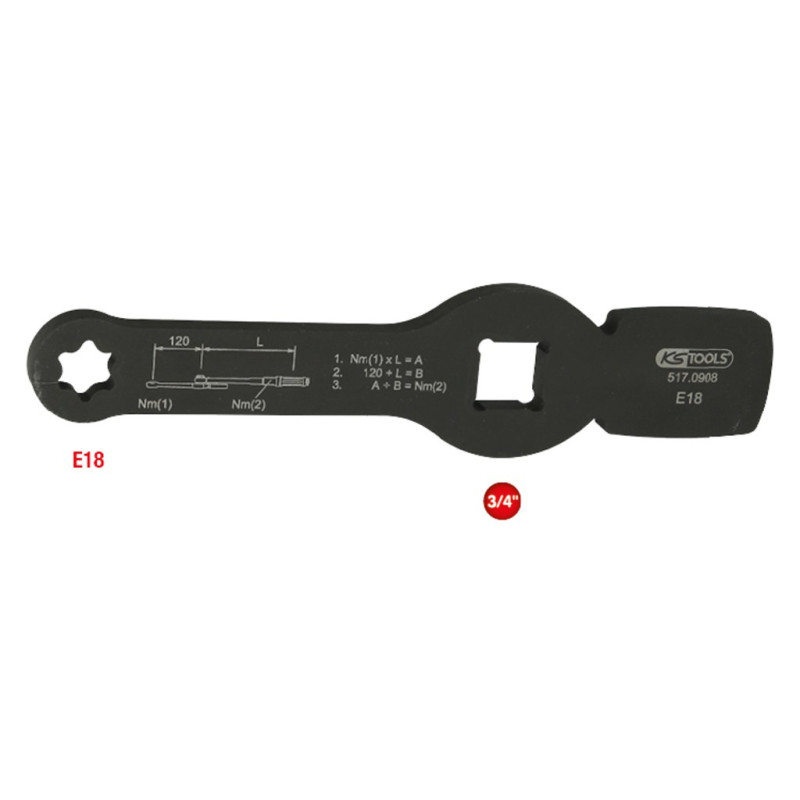 Clé À Frapper Torx® E 18 Pour Raccords D'Étriers De Frein