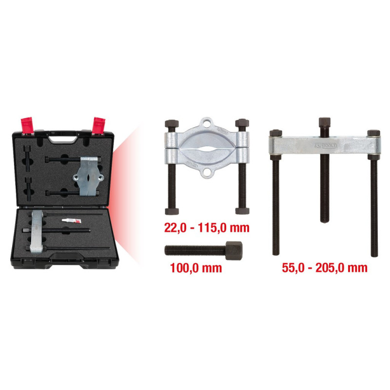 Coffret De Décolleur De Roulements Ø 22 - 115 mm Avec Potence