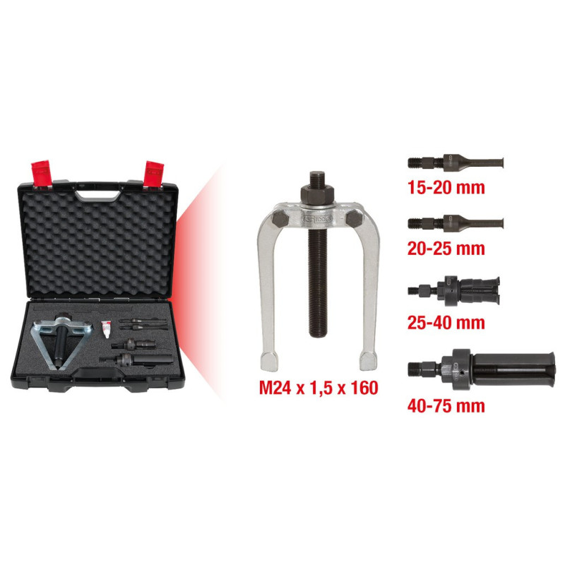 Coffret D'Extracteurs Par Prise Par Intérieure Ø 15 - 75 mm - 5 Pcs