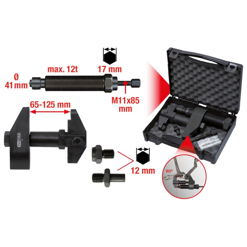 Jeu D'Extracteurs De Vis De Blocage Avec Vis Hydraulique