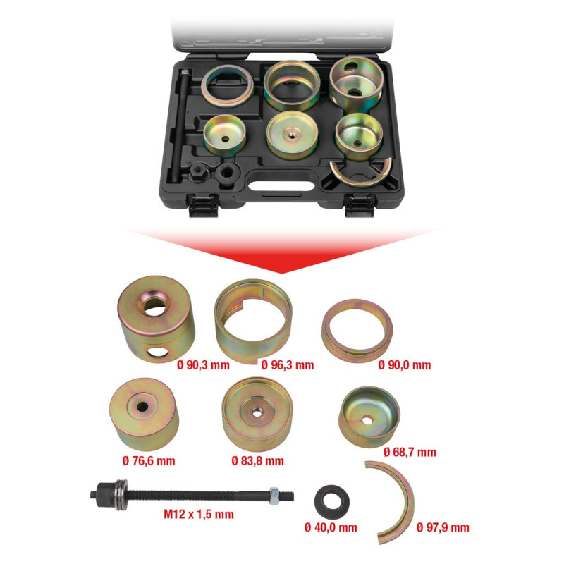 Coffret D'Outils Pour Silentblocs Vag, 11 Pièces